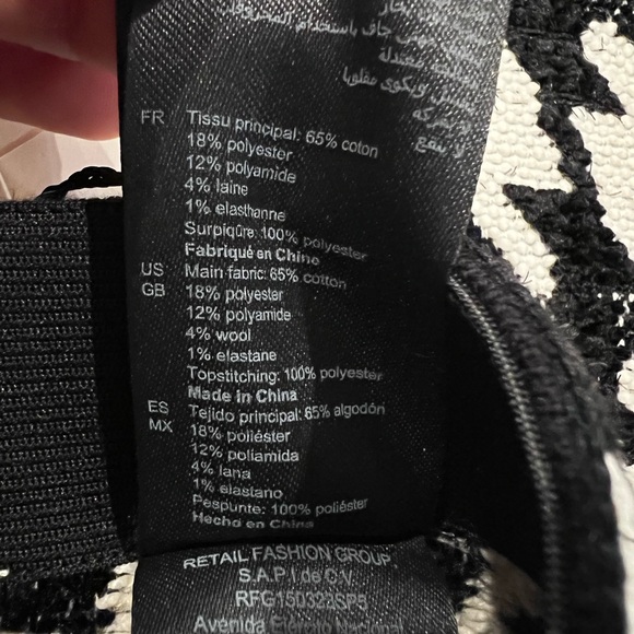 Bree Jacquard Houndstooth Short Coat & Breene Houndstooth Mini Skirt SET - Picture 5 of 12